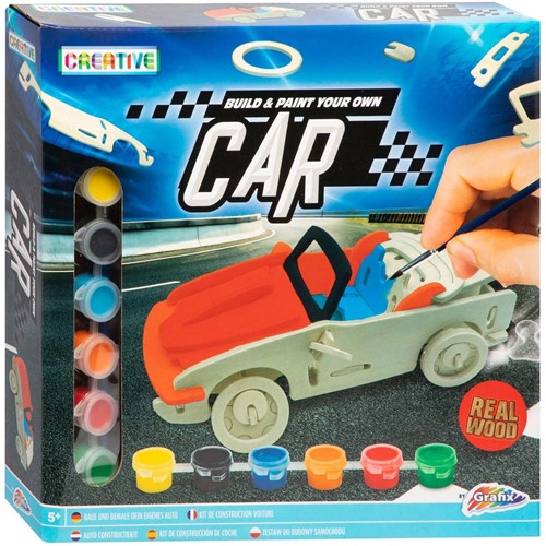 Houten Bouw- en Schilderpakket - Auto