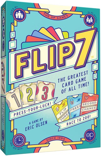 Asmodee kaartspel Flip 7 - strategisch familiespel, 2-8 spelers