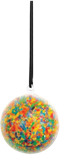 Colorations - Vulbaar Ornament Transparante Bal, Set van 12