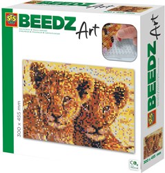 Ses strijkkralen BEEDZ Art leeuwenwelpen creatieve set