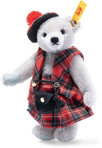 Steiff knuffel in cadeaubox Great Escapes teddybeer Edinburgh, grijs