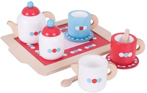 Bigjigs Tea Set On A Tray bigjigs kopen in de aanbieding