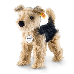 Steiff knuffel Welsh Terrier Terri pluche hond goudbruin-zwart 26 cm