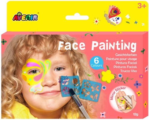 Avenir gezichtsverf koraalkist - creatieve face art set voor kinderen