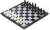 Engelhart Games schaak backgammon reisspel magnetisch opklapbaar 25x25 cm