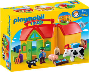 Playmobil 123 Meeneemboerderij Met Dieren 6962 playmobil kopen in de aanbieding