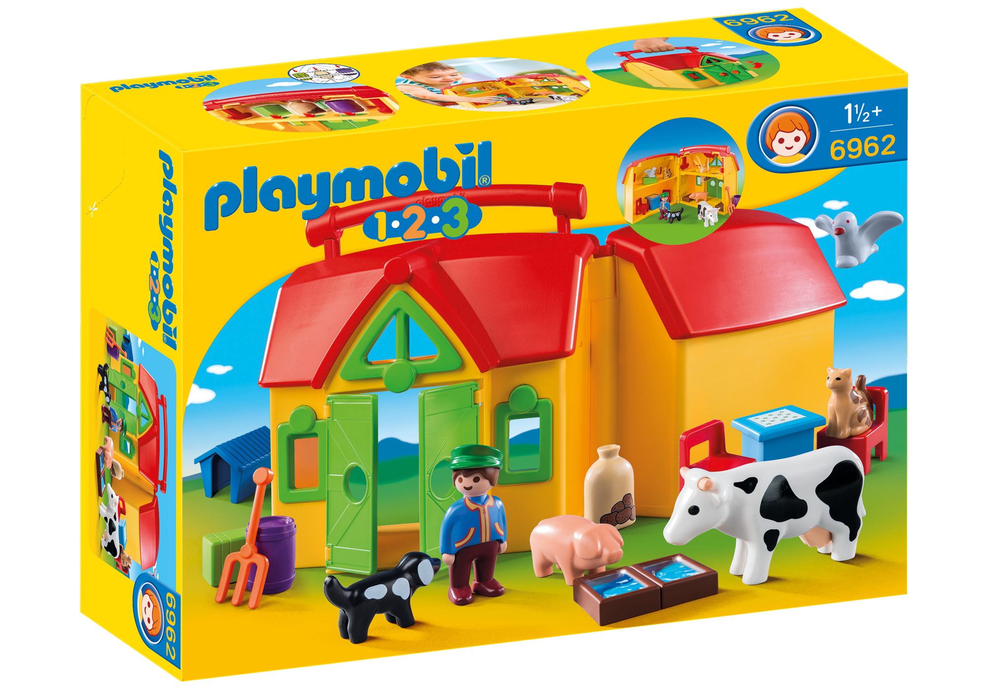 Alert Productie Hilarisch Playmobil 1.2.3 - Meeneemboerderij met dieren 6962 kopen?