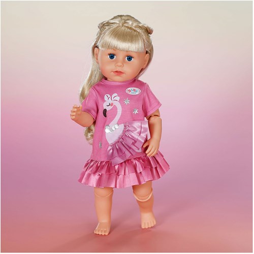 BABY born poppenjurk flamingo roze 43 cm - poppenkleding mode-3