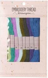 Borduurgaren set naaigaren multi kleuren 8 stuks 8x7m creatief