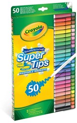 Crayola stiften Supertips lavables 50 kleuren set voor kinderen