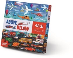 Crocodile Creek puzzel voertuigen 48 stukjes educatief karton