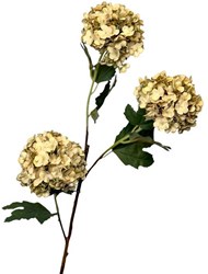 Roberts Collection kunstbloem sneeuwbal 90cm creme decoratie bloem