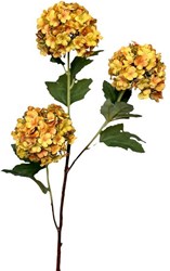 Roberts Collection kunstbloem sneeuwbal 90cm okergeel decoratie bloem