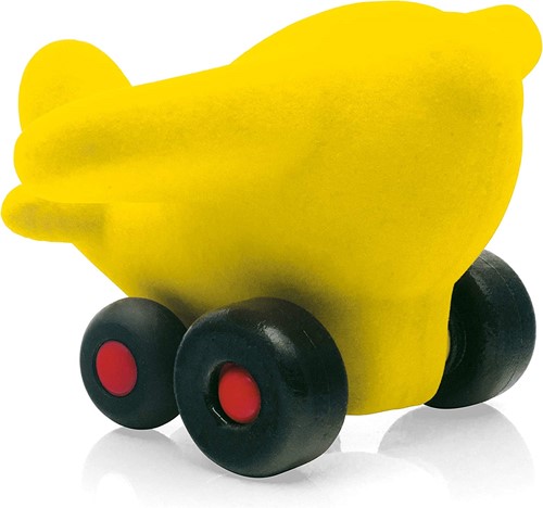 Rubbabu - Klein vliegtuig geel