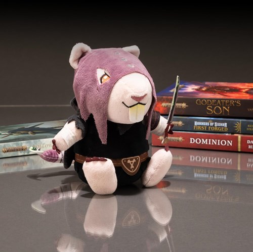 Lamaze knuffel Skaven fantasy pluche figuur 15 cm paars-2