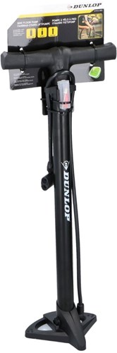 Dunlop fietspomp staand - Fiets pomp voor alle ventielen en ballen