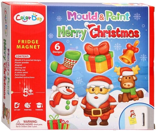 Gips Gieten Magneten - Kerst