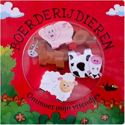 Mondikaarten kartonboek boerderijdieren interactief voor kinderen