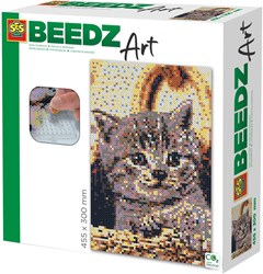 Ses Beedz Art - Strijkkralen Kat - Creatieve Kunstset voor Kattenliefhebbers