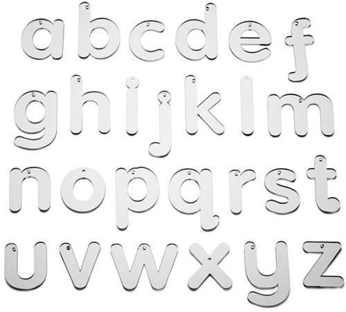 TickiT spiegelende letters educatief speelgoed - kleine letters set
