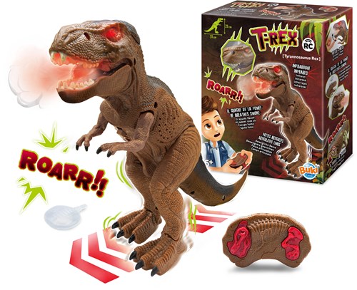 Buki RC dinosaurus T-Rex met afstandsbediening en rookfunctie-3