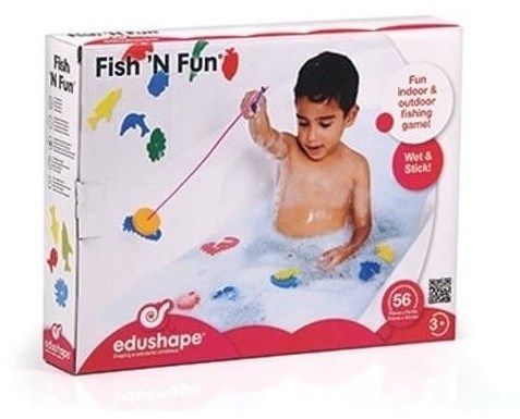 Edushape Badspeelgoed Vis Plezier - 4 hengels & 36 vissen in doos-2