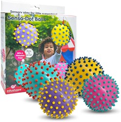 Edushape The Original Sensorische Ballen Color Dots - 10 cm Set van 4