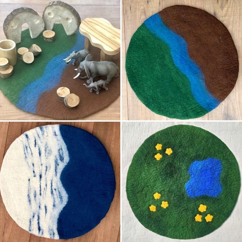 Cosy Vilt Scenery Matten Set van 3