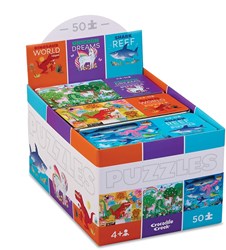 Crocodile Creek 50-delige blikken puzzel/assortiment 18