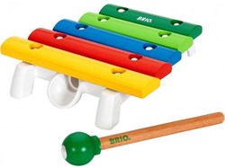 Brio Xylofoon houten muziekinstrument voor kinderen - kleurrijk speelgoed