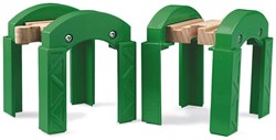 Brio Groene spoorbrug pijlers - treinbaan accessoire - 33253