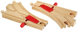 Brio mechanische spoorwissels treinbaan uitbreidingsset - 33344