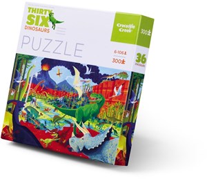 Crocodile Creek 300 Pc Puzzle 36 Dinosaurs crocodile creek kopen in de aanbieding