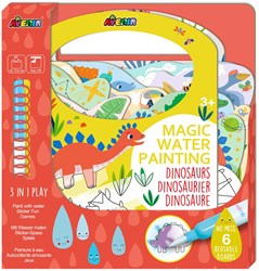 Avenir magisch waterschilderen boek - dinosaurussen 3-in-1 spel