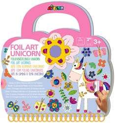 Avenir Foil Art - Eenhoorn knutselboek voor kinderen - creatief speelgoed