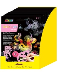 Avenir Scratch Art - Creatief kraspapier met papieren sjablonen