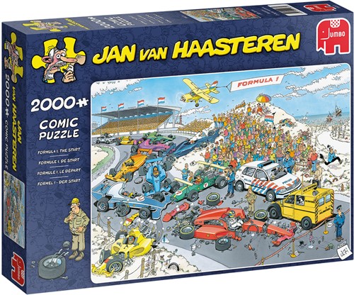 Jumbo puzzel Jan van Haasteren Formule 1, De Start - 2000 stukjes