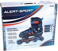 Alert inline skates kinderskates oranje maat 31-34 verstelbaar