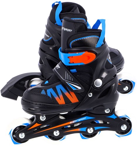 Alert inline skates kinderskates oranje maat 31-34 verstelbaar-3