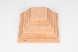 TickiT houten architect panelen - vierkante bouwpanelen speelgoed