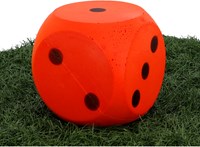 Grote soft foam dobbelsteen rood 16cm dobbelspel accessoire-2
