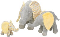Happy Horse knuffel olifant Emmett 15 cm grijs-geel baby pluche-3