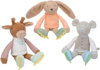 Happy Horse knuffel muis Mats 24 cm - grijs - zachte pluche speelgoedmuis-3