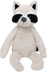Happy Horse knuffel wasbeer Raf 45 cm - grijs - pluche speelgoed