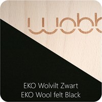 Wobbel Original blank gelakt vilt zwart-2