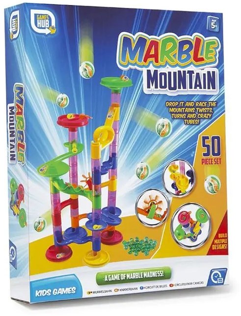 JUST23 Knikkerbaan Ultimate Set - Marble Run - 150 Onderdelen - Glow In The Dark Knikkers 30st Speelgoed Van 3 Tot 13 Jaar