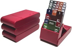 HOT Games Bridge Bieding-Box-Set 4 st. inklapbaar