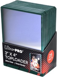 Ultra Pro kaartbeschermers Toploader groen 3x4 inch 25 stuks Pokémon