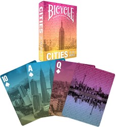 Bicycle speelkaarten - Poker Cities of the World premium collectie