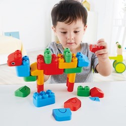 PolyM bouwblokken Animal Kingdom Kit - kleurrijke dieren bouwset
